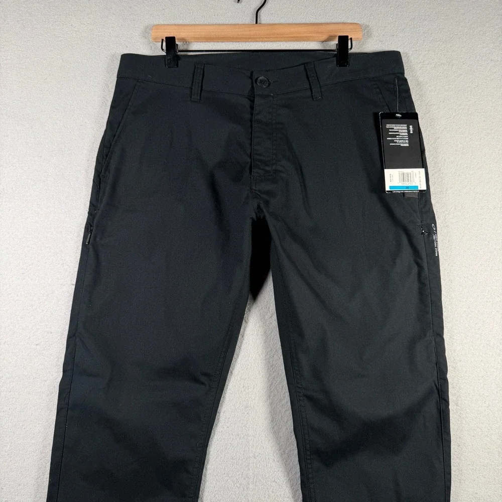 Oakley Mens Icon Chino Pants Blackout Slim Tapered Stretch 36x32 422197A NWT